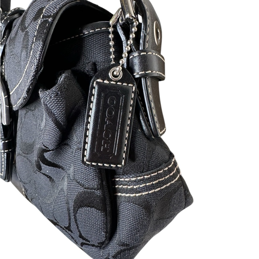 Coach Legacy Vintage Black Braided Soho Bag A06Q 6314 Y2K Jacquard Signature - Picture 8 of 16